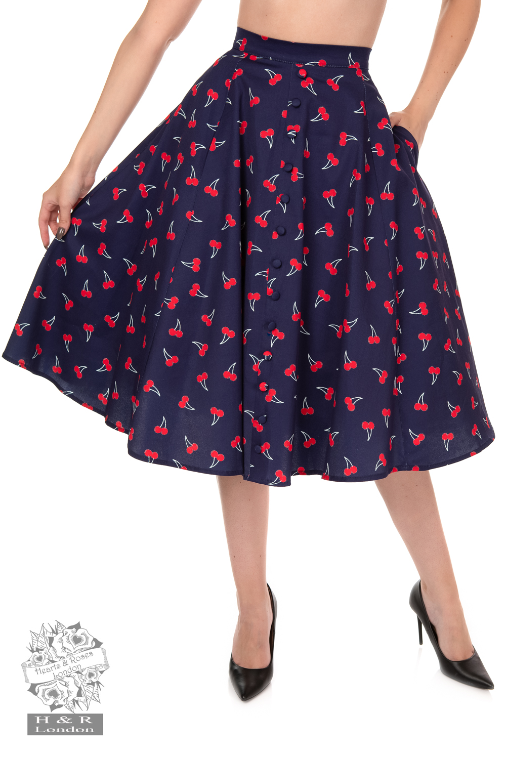 Sweet Cherry Swing Skirt